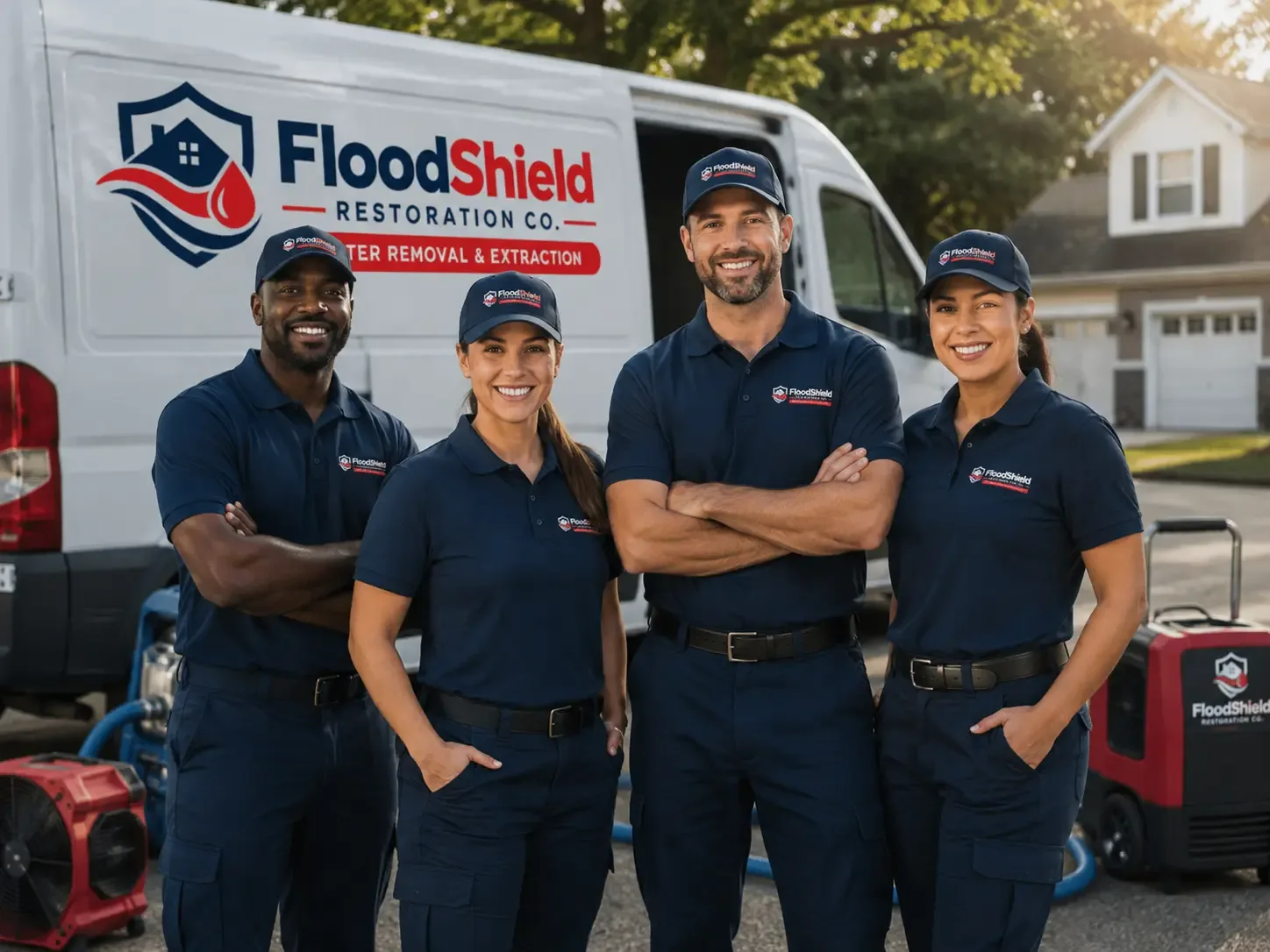 Flood Damage Restoration company in Pointblank, TX